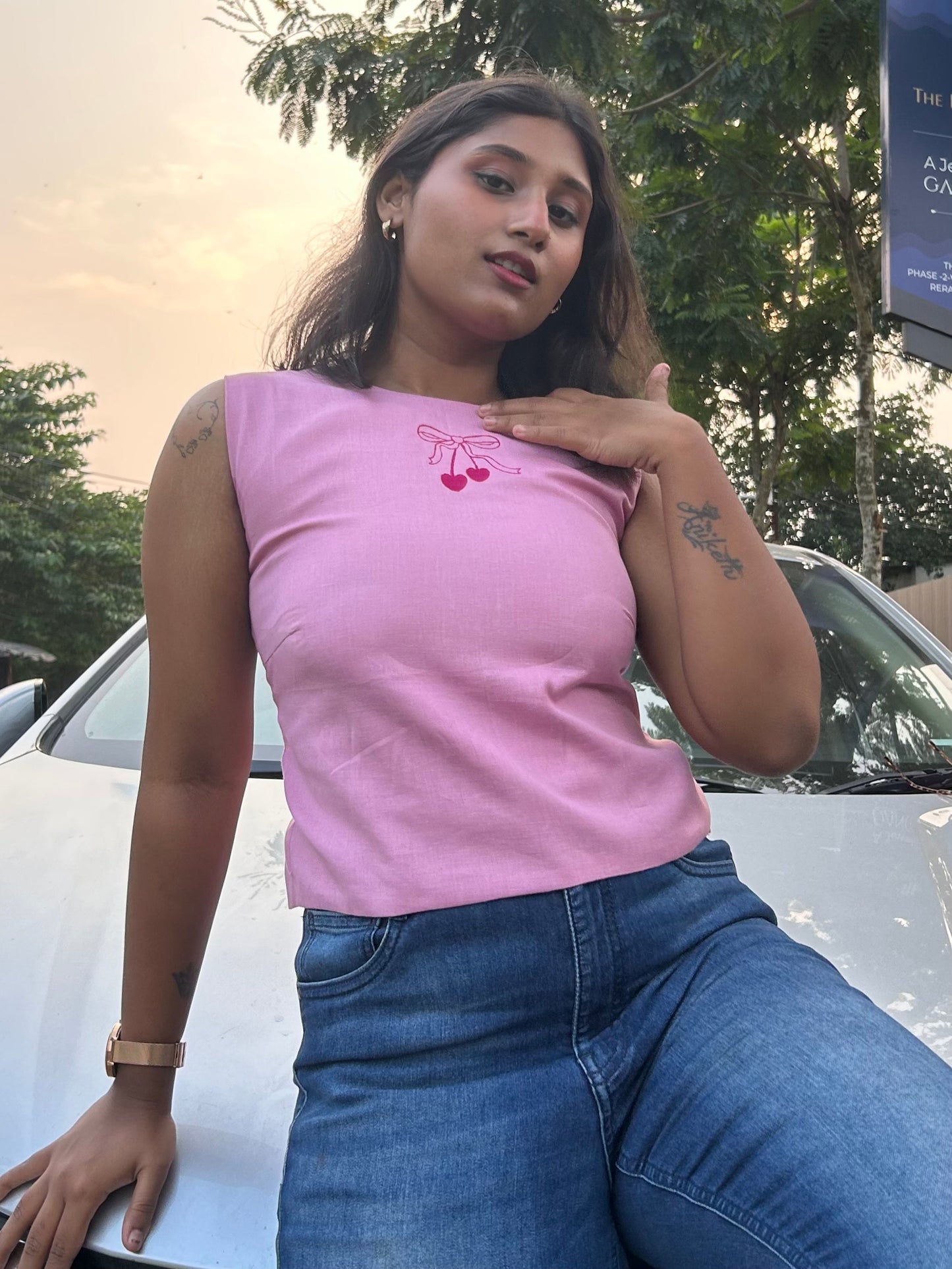 Mon Cherri Wrap Top