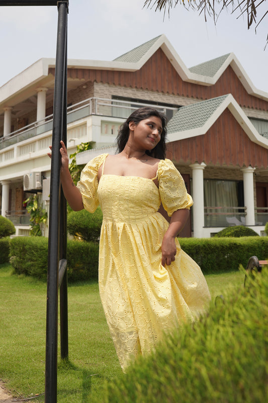 Honey Pleated Dress