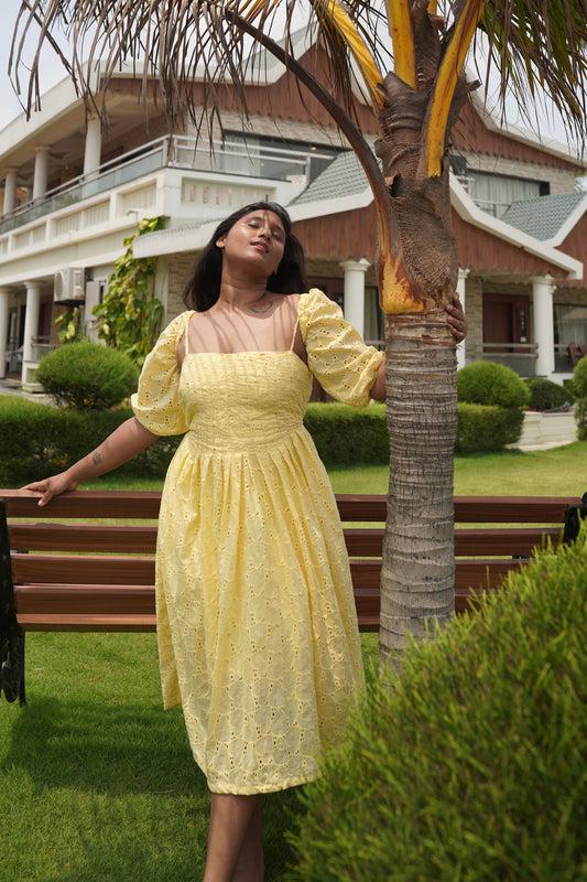 Honey Pleated Dress