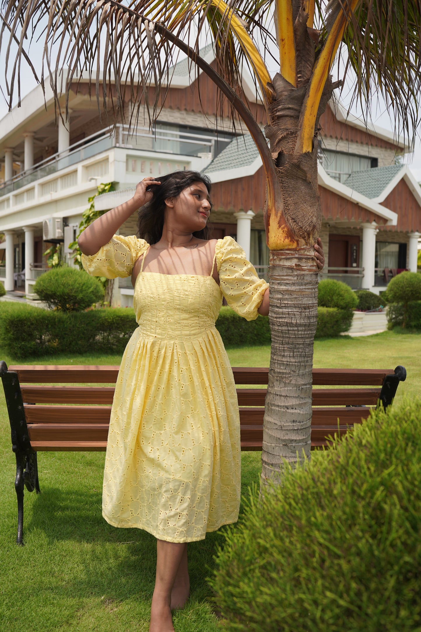 Honey Pleated Dress