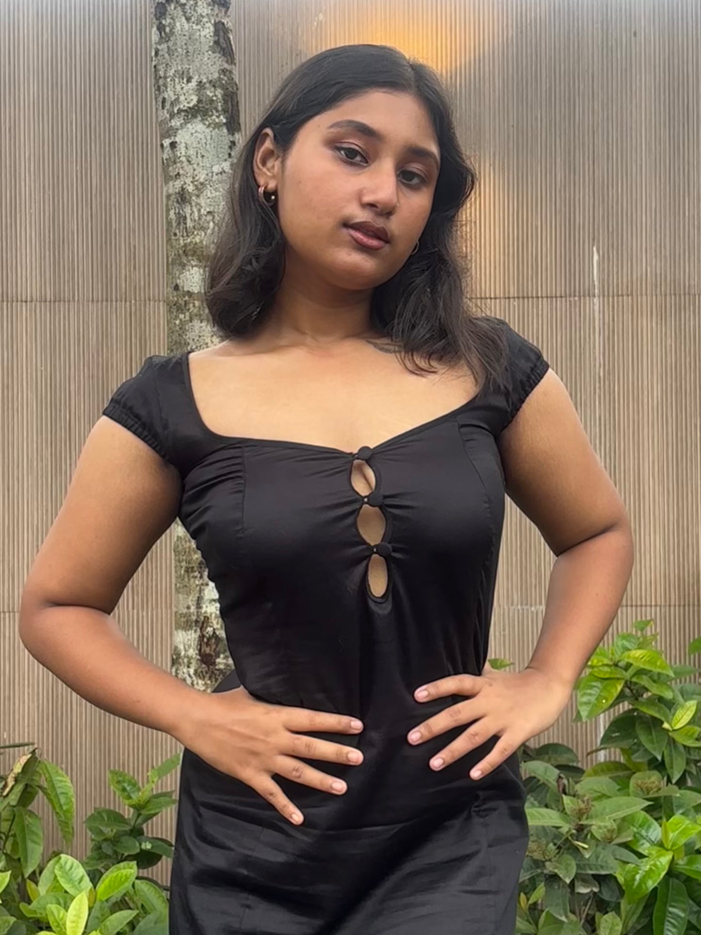 Morticia bell dress