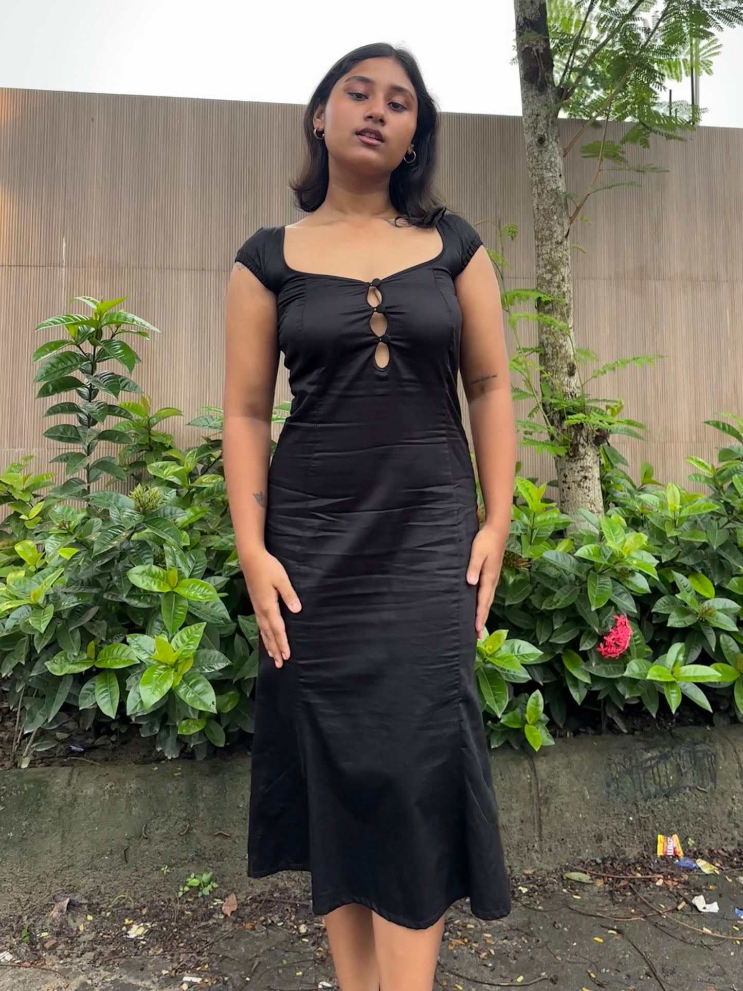 Morticia bell dress