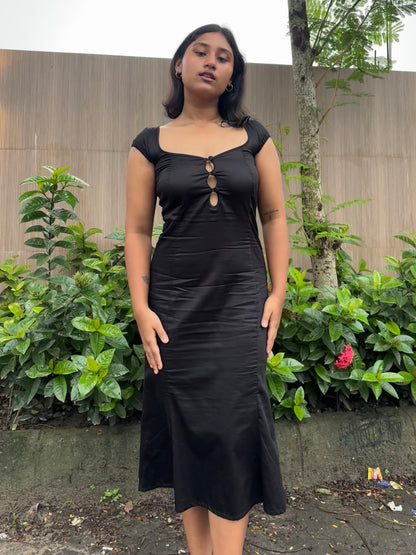 Morticia bell dress
