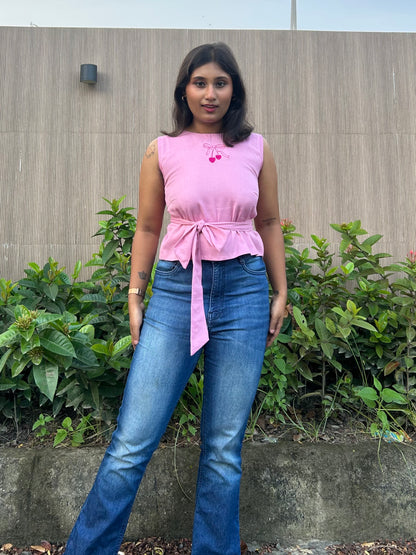 Mon Cherri Wrap Top