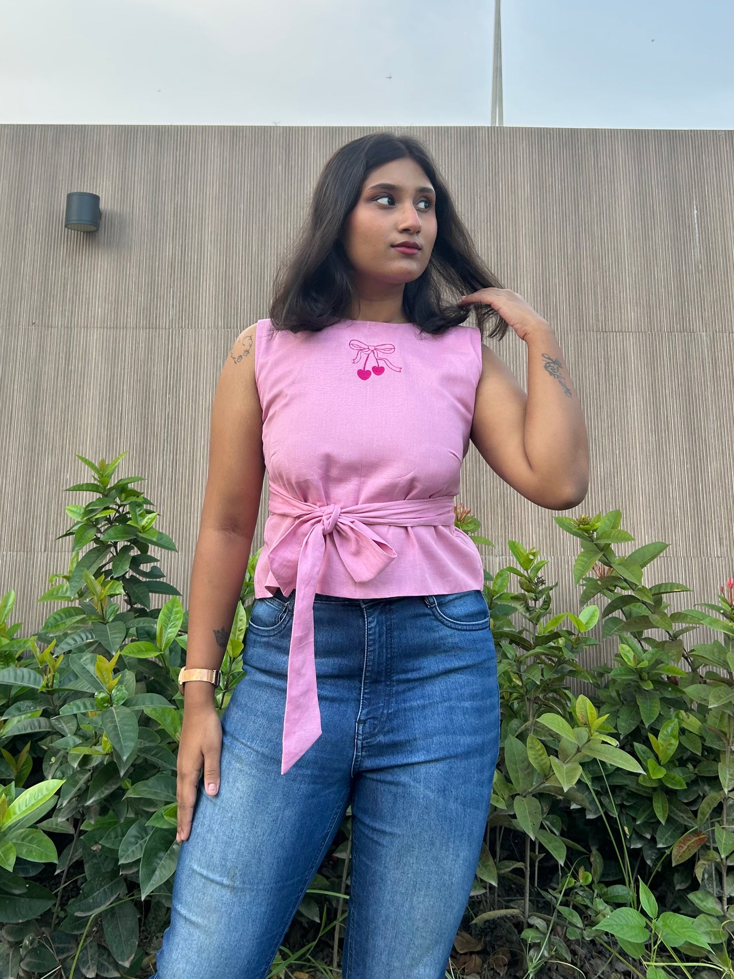 Mon Cherri Wrap Top