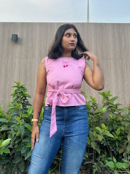 Mon Cherri Wrap Top