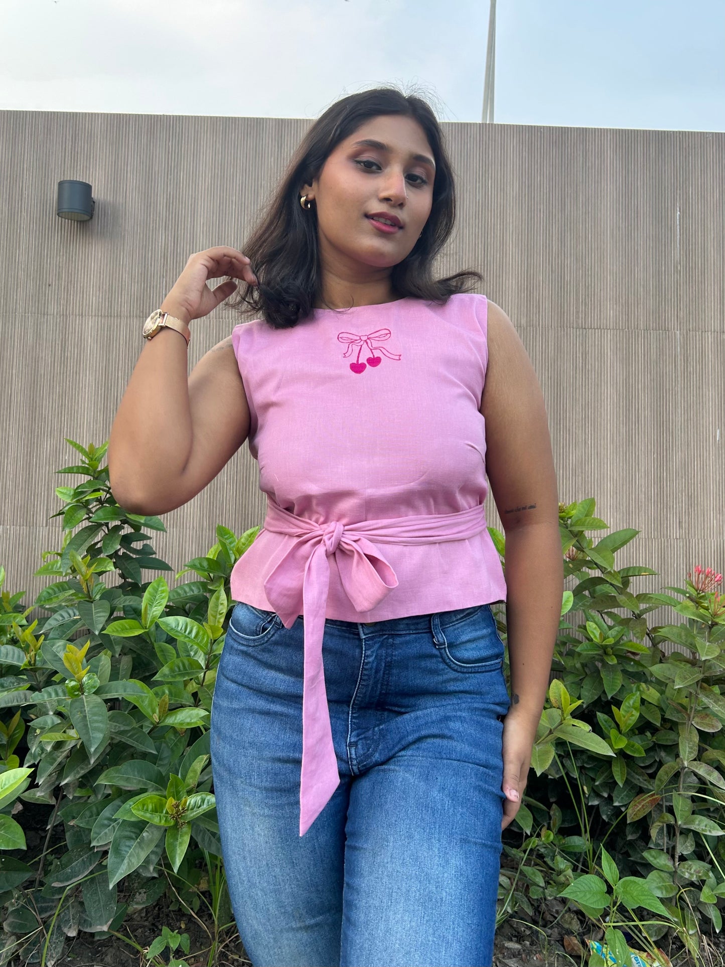 Mon Cherri Wrap Top