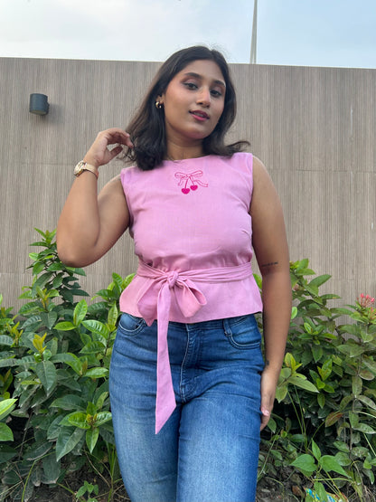 Mon Cherri Wrap Top