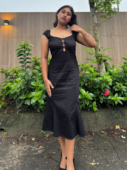 Morticia bell dress