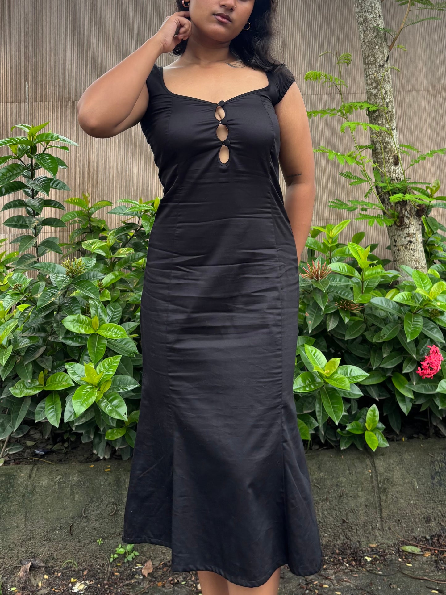 Morticia bell dress