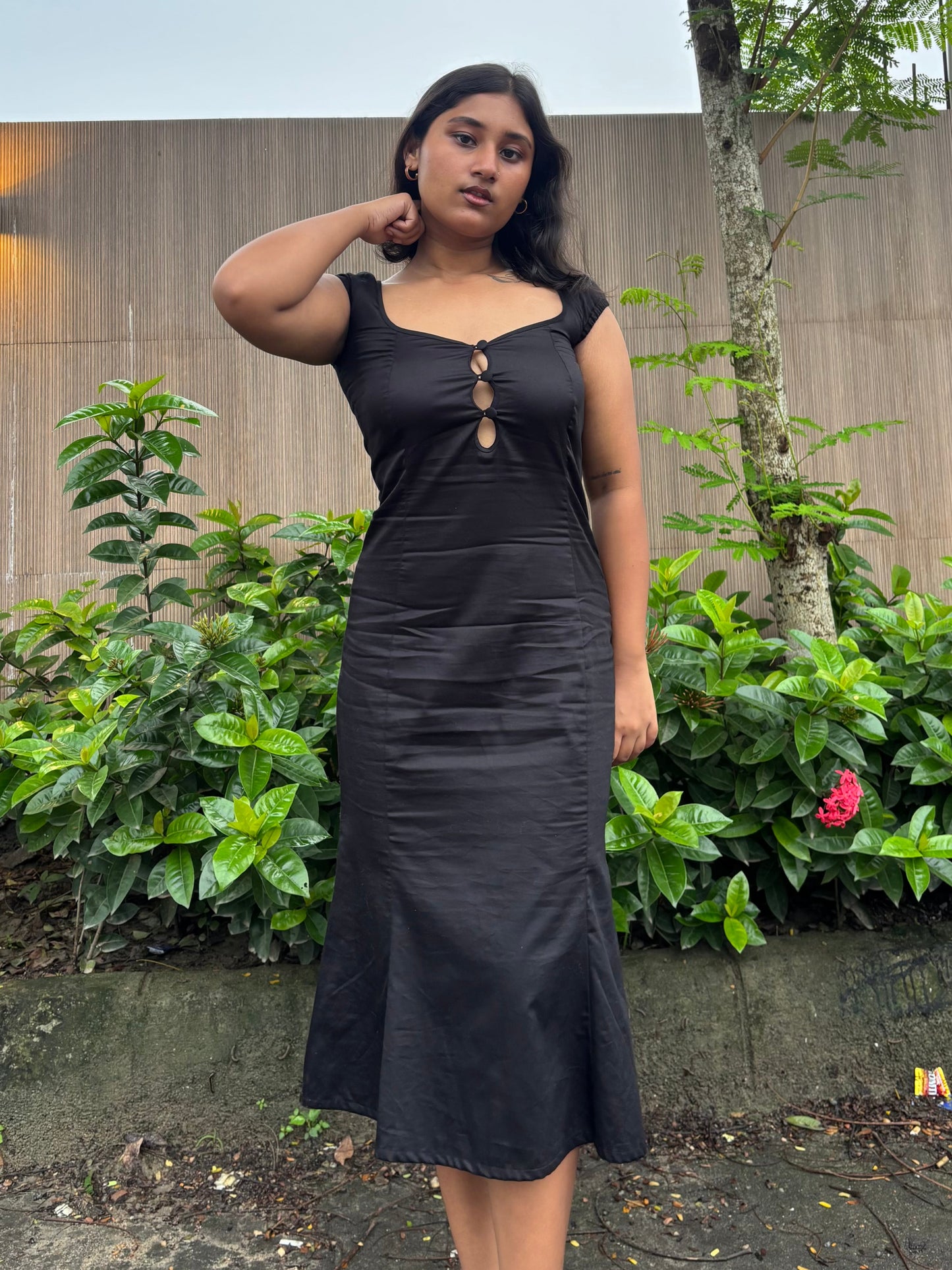 Morticia bell dress