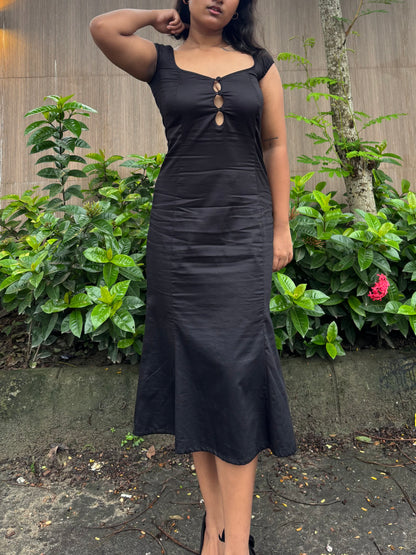 Morticia bell dress