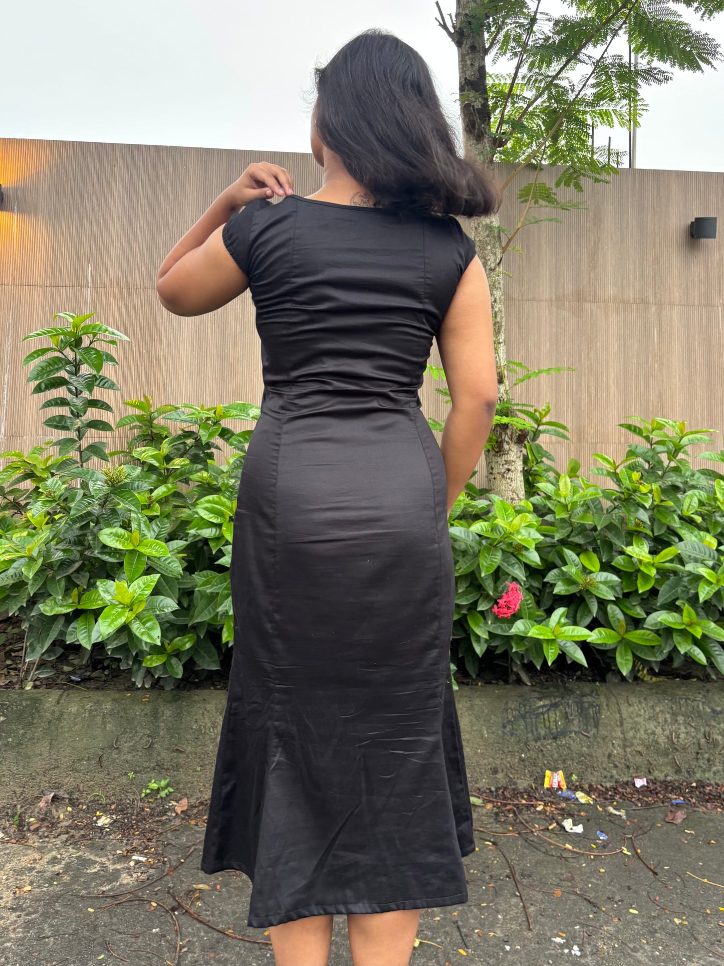 Morticia bell dress