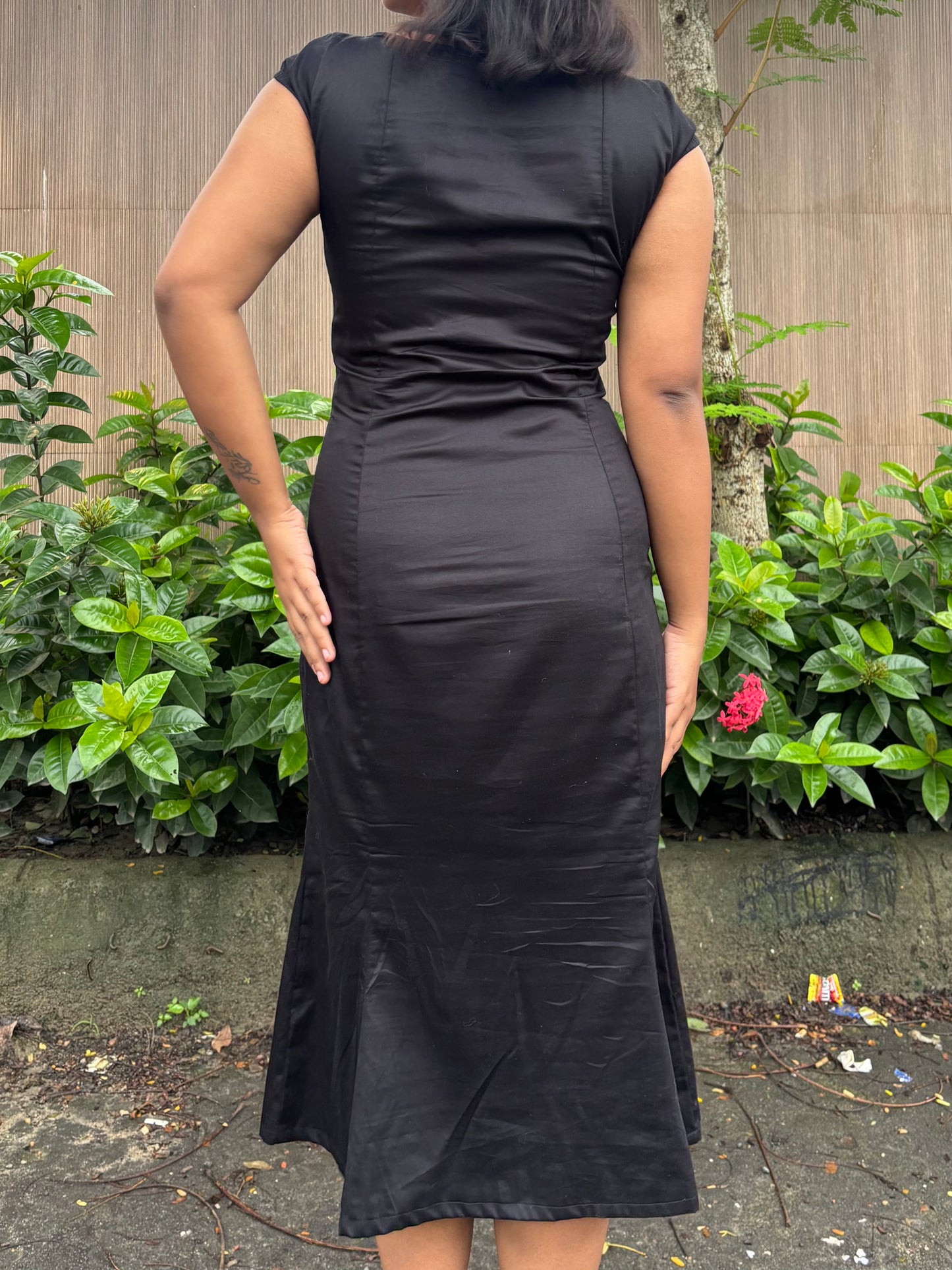 Morticia bell dress