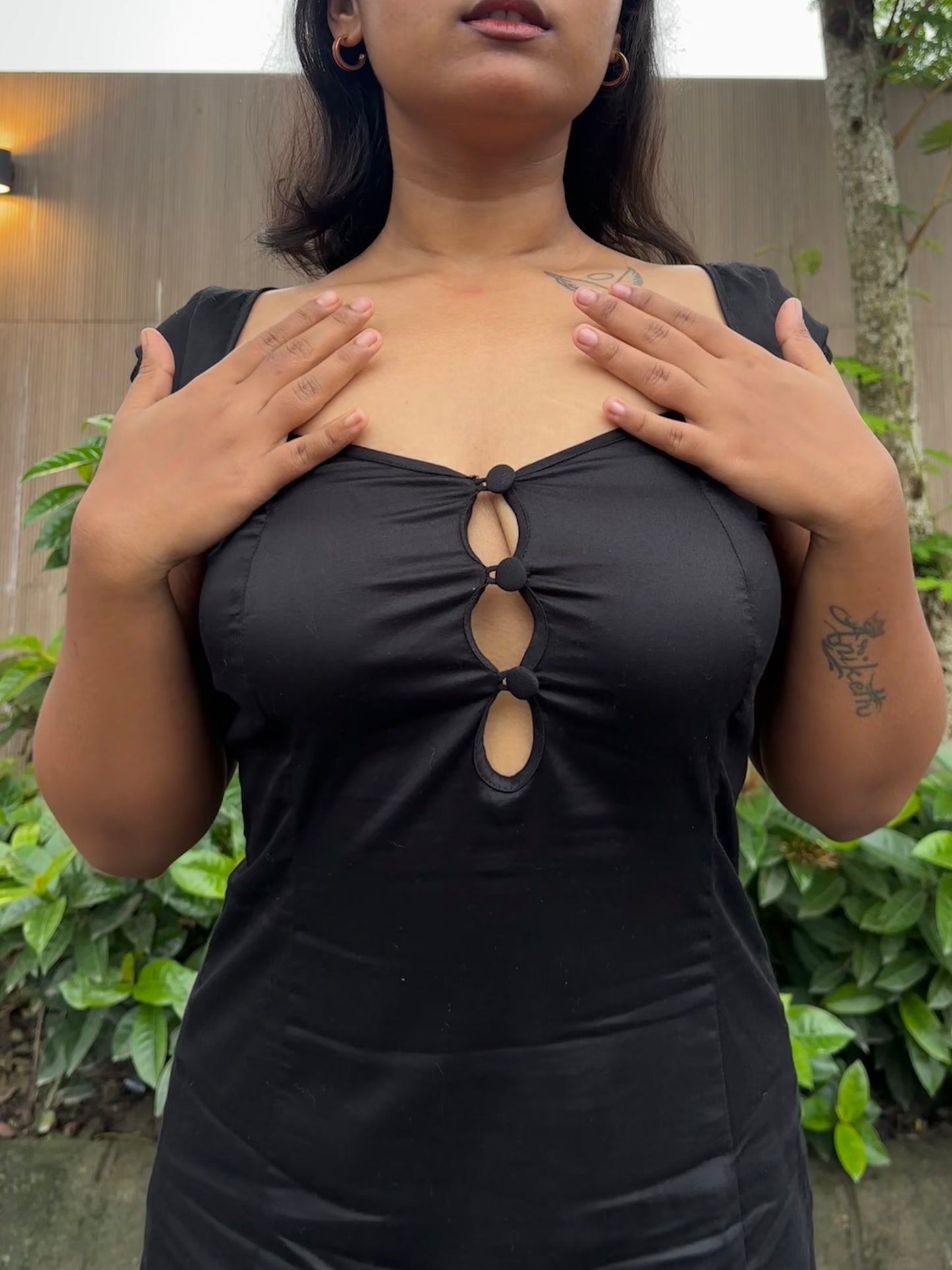 Morticia bell dress