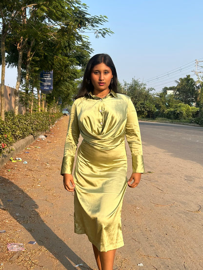 Rosabella Drape Midi Dress