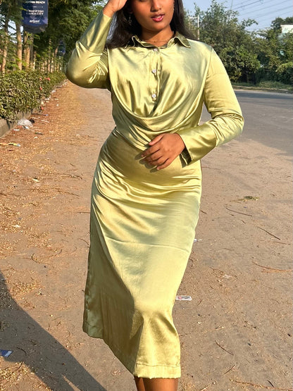 Rosabella Drape Midi Dress