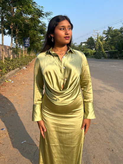 Rosabella Drape Midi Dress