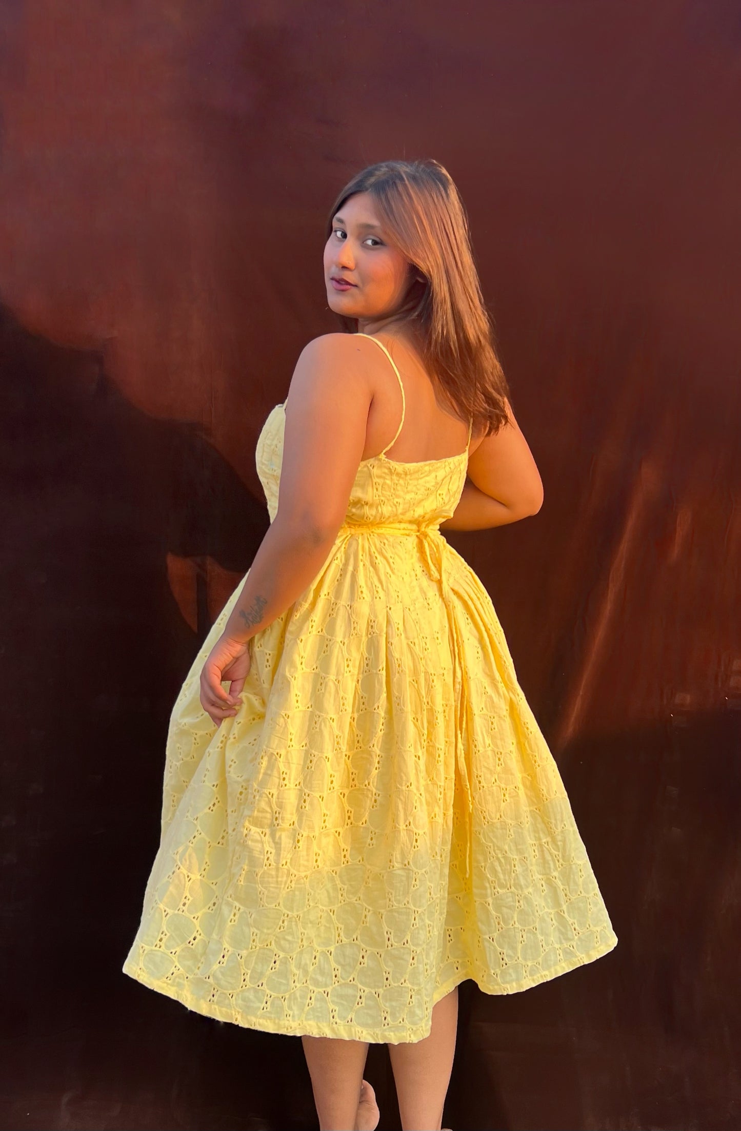 Honey Pleated Dress