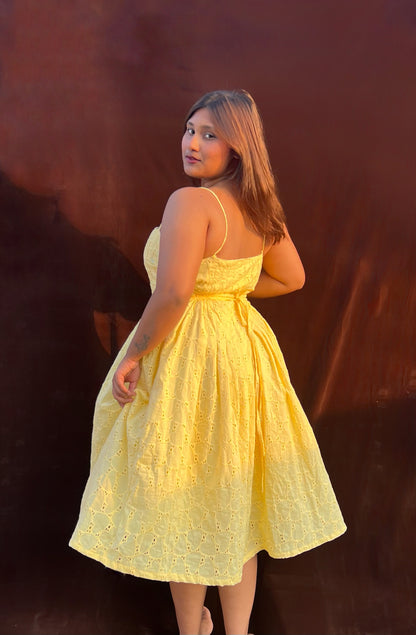 Honey Pleated Dress