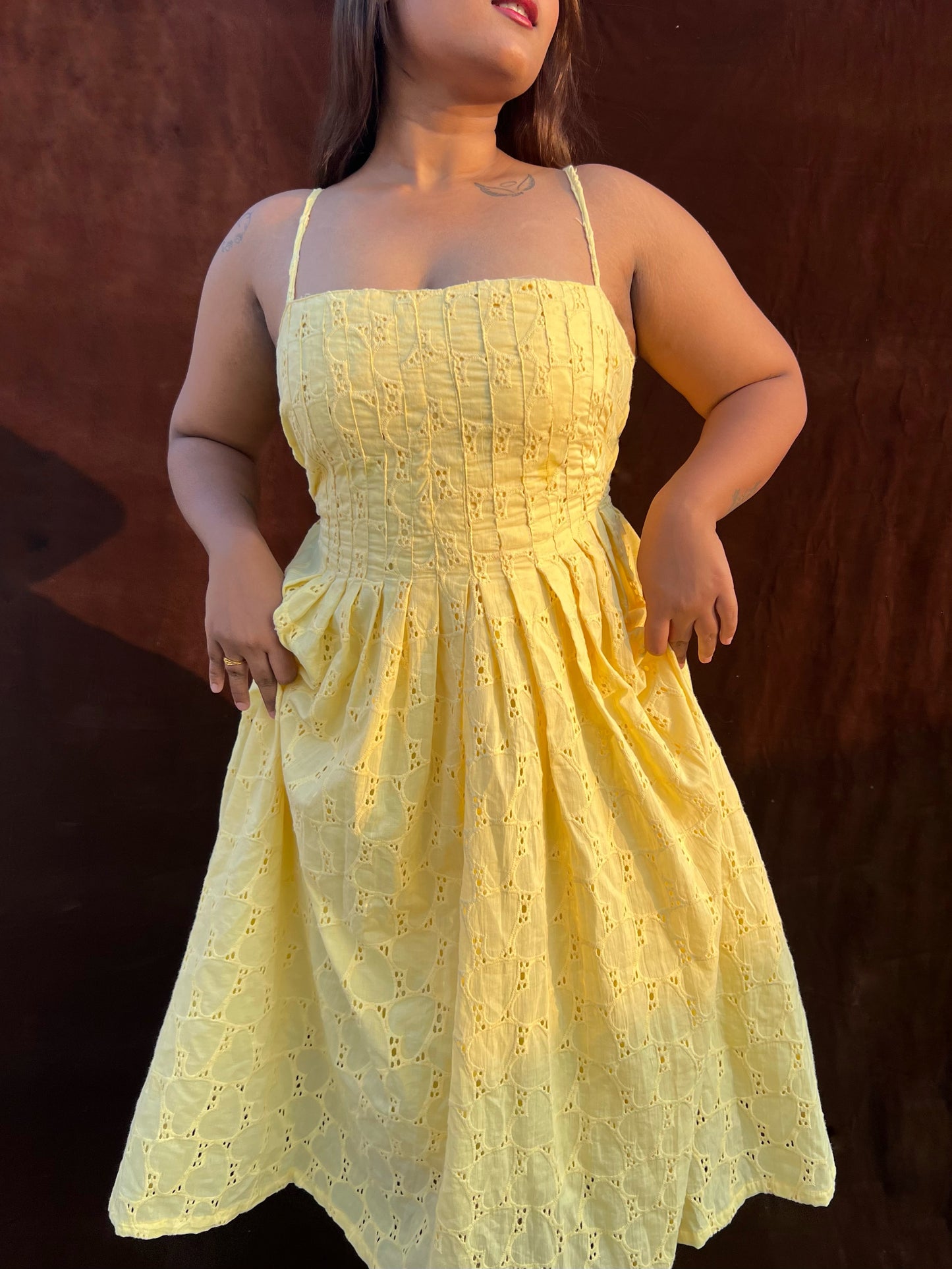 Honey Pleated Dress