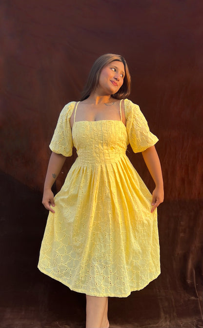Honey Pleated Dress