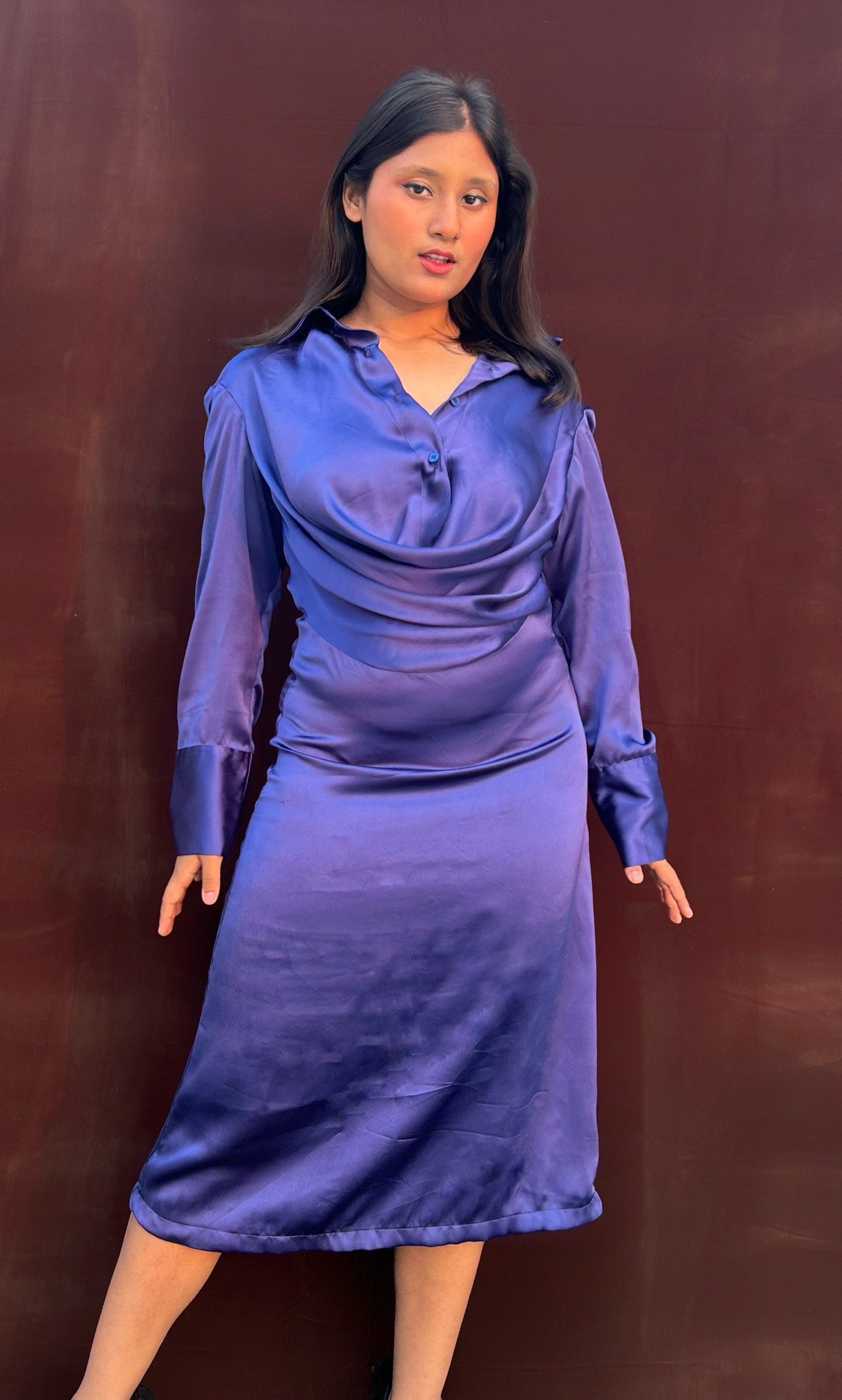 Elsa Drape Midi Dress